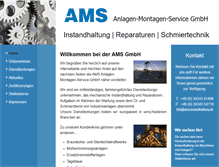 Tablet Screenshot of ams-instandhaltung.de